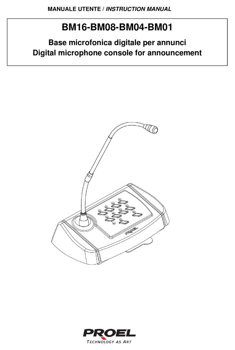 PROEL BM01 Manuel utilisateur