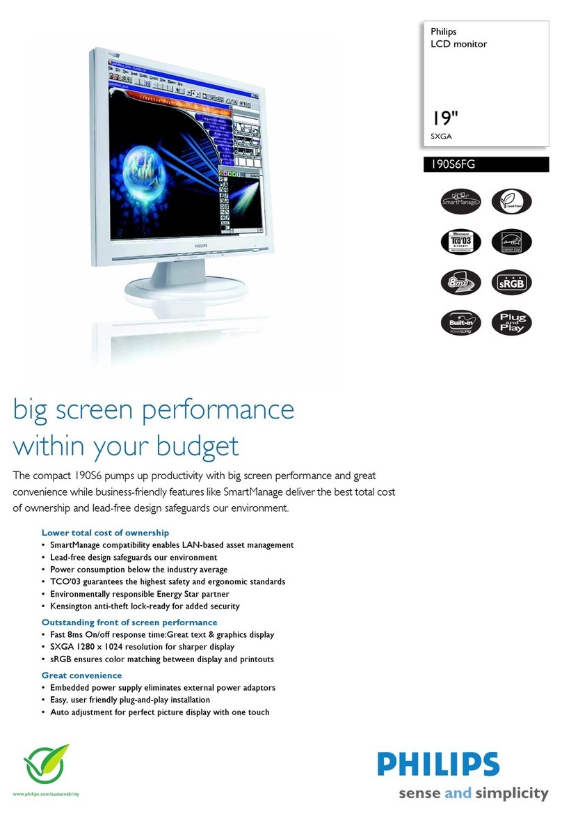 Philips 190S6FG Manuel utilisateur