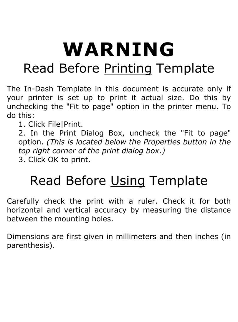 Eagle FM 5 IN DASH ADAPTER KIT Manuel utilisateur