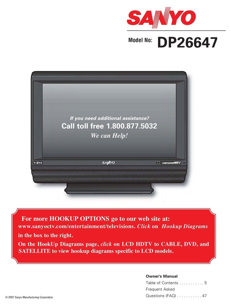 Sanyo DP26647 Manuel utilisateur