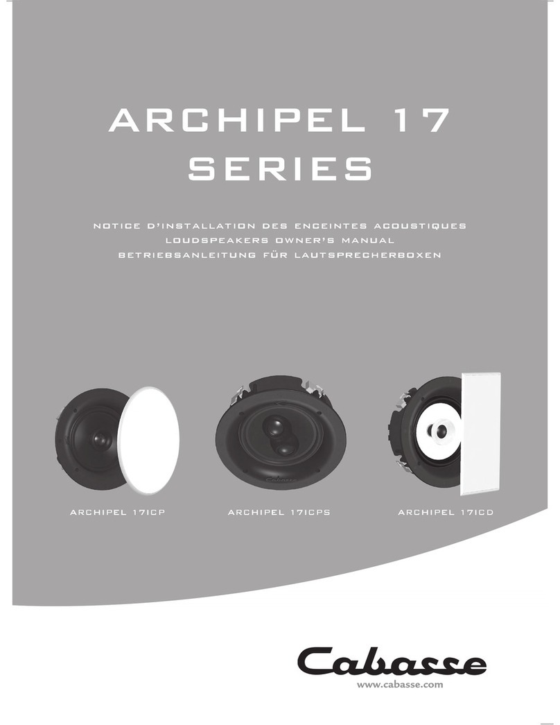 CABASSE ARCHIPEL 17 Manuel utilisateur