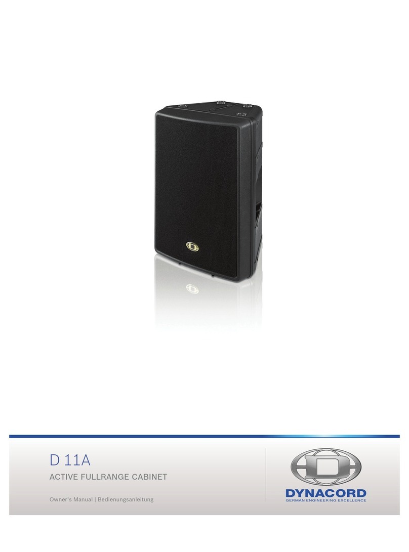 Dynacord D 11A - Manuel utilisateur