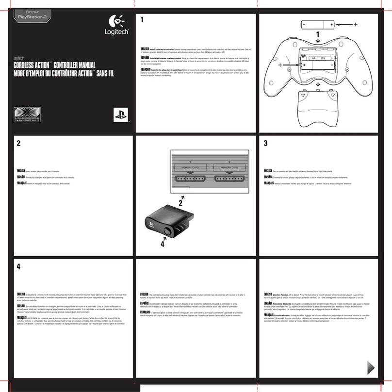 Logitech 963311-0403 - Action Controller Game Pad Manuel utilisateur Logitech 963311-0403 - Action Controller Game Pad Manuel utilisateur