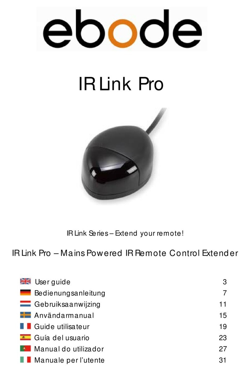 Ebode XDOM IR LINK PRO Manuel utilisateur