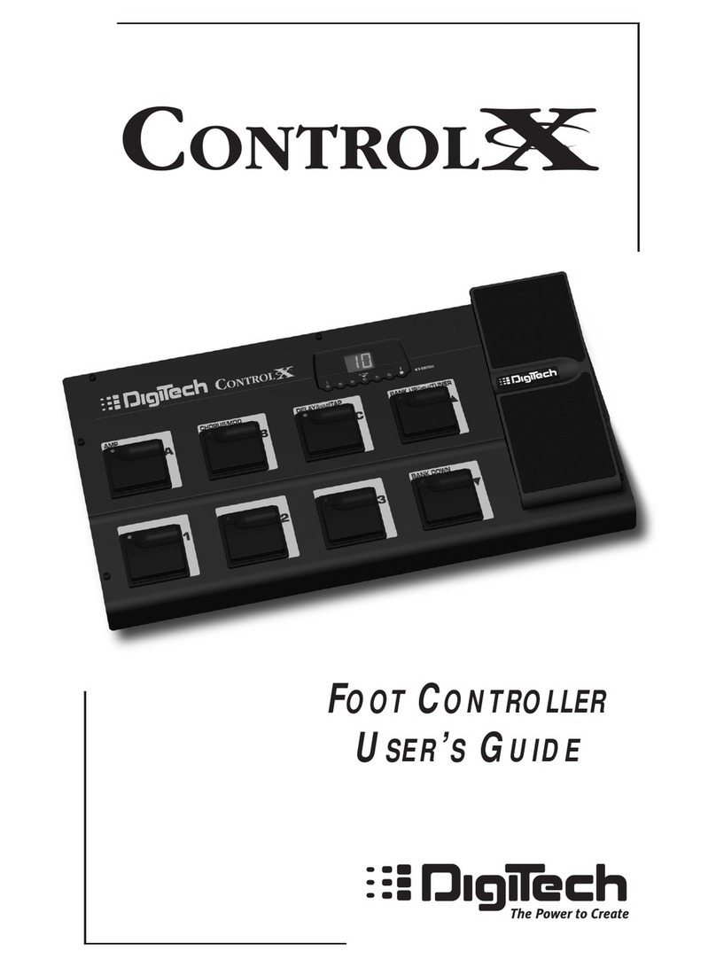 digi-tech CONTROL X Manuel utilisateur