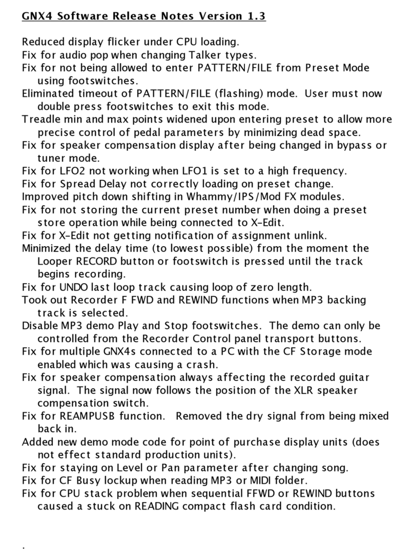 digi-tech GNX4 Mode d’emploi digi-tech GNX4 Mode d’emploi