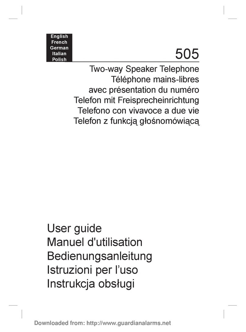 AUDIOLINE 505 Manuel utilisateur AUDIOLINE 505 Manuel utilisateur