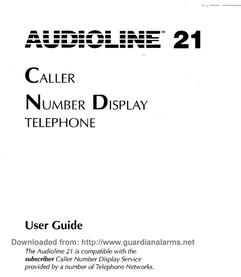 AUDIOLINE 21 Manuel utilisateur AUDIOLINE 21 Manuel utilisateur