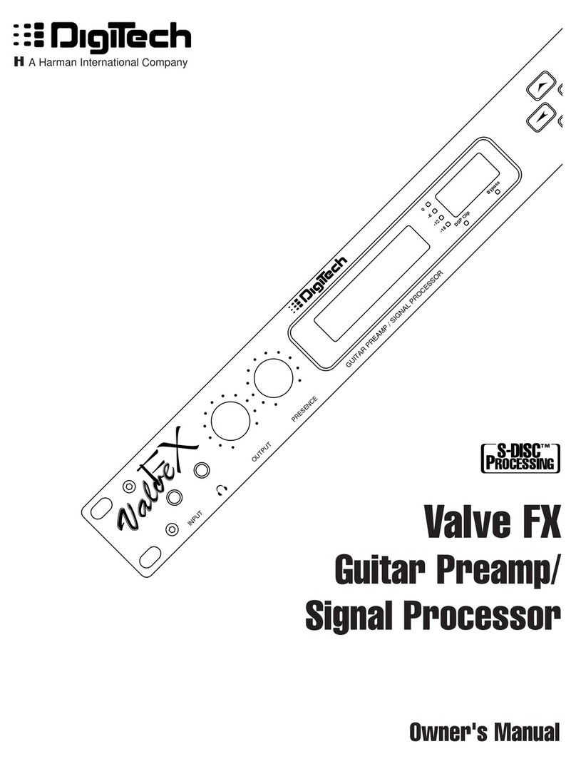 digi-tech VALVEFX Manuel utilisateur