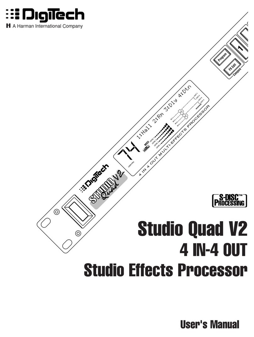 digi-tech STUDIO QUAD2 Manuel utilisateur