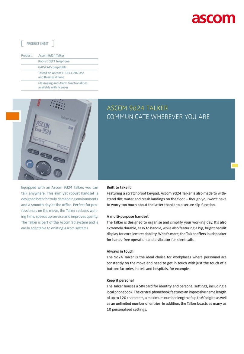 ASCOM 9D24 TALKER - Manuel utilisateur