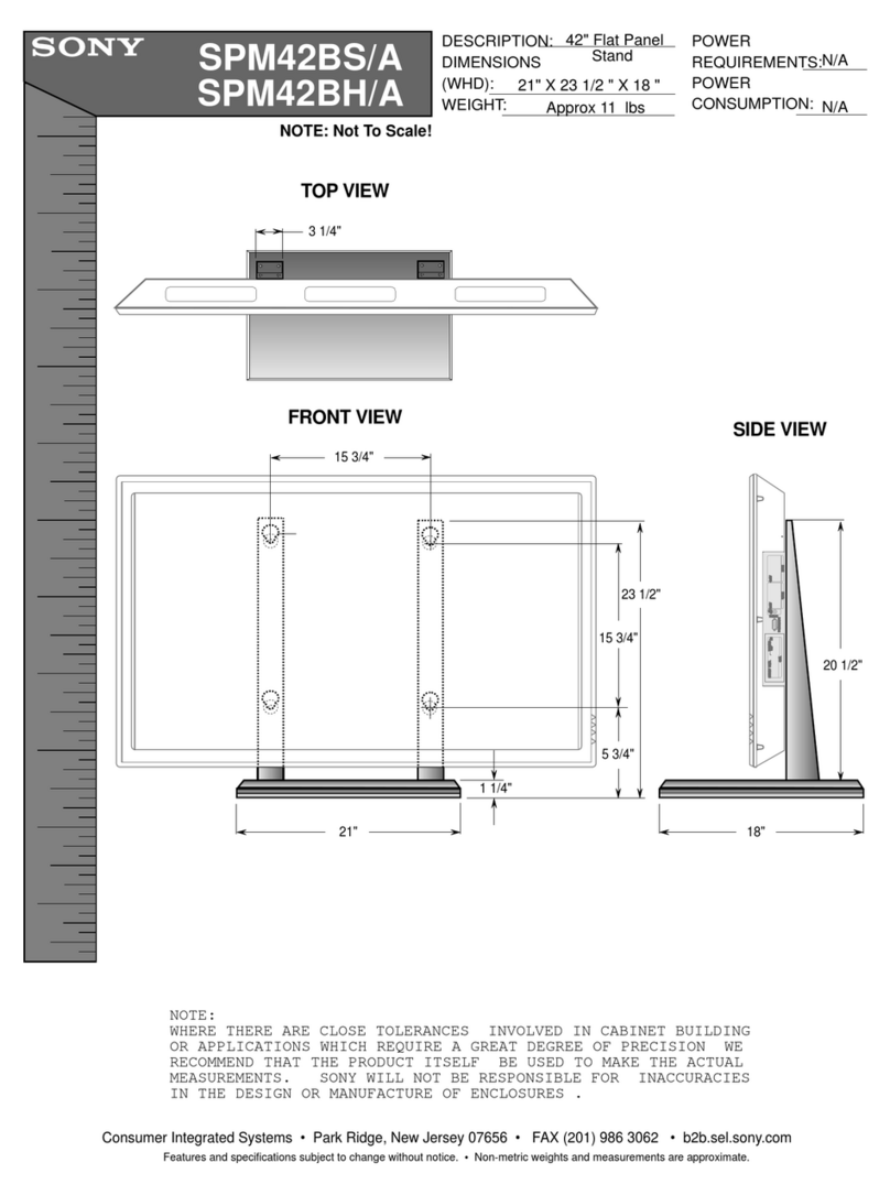 Sony SPM-42BSA Guide de l'utilisateur