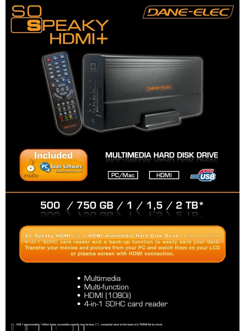 DANE-ELEC SO SPEAKY HDMI PLUS Manuel utilisateur