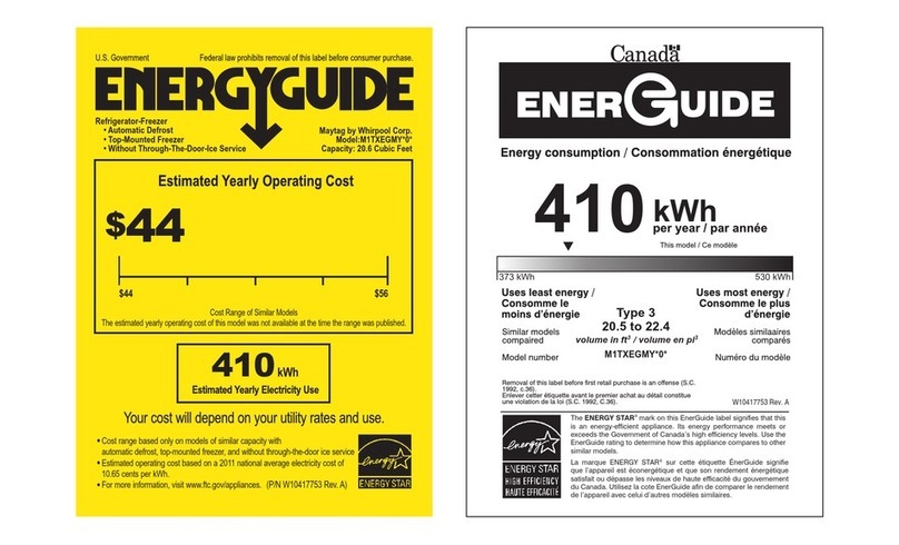 Maytag M1TXEGMYB Instructions de montage
