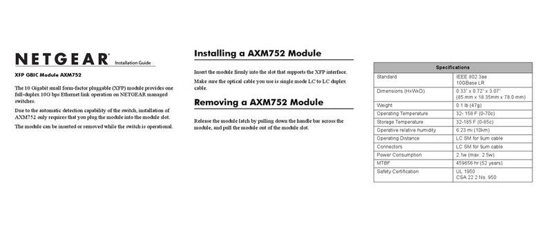 NETGEAR AXM752 - ProSafe XFP Transceiver Module Manuel utilisateur