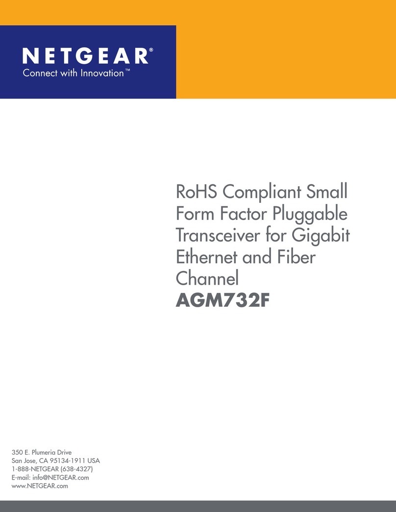NETGEAR AGM732F - ProSafe SFP Transceiver Module Manuel d'utilisation