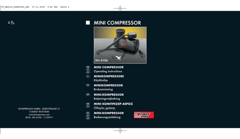 ULTIMATE SPEED KH 4106 MINI COMPRESSOR Manuel utilisateur ULTIMATE SPEED KH 4106 MINI COMPRESSOR Manuel utilisateur