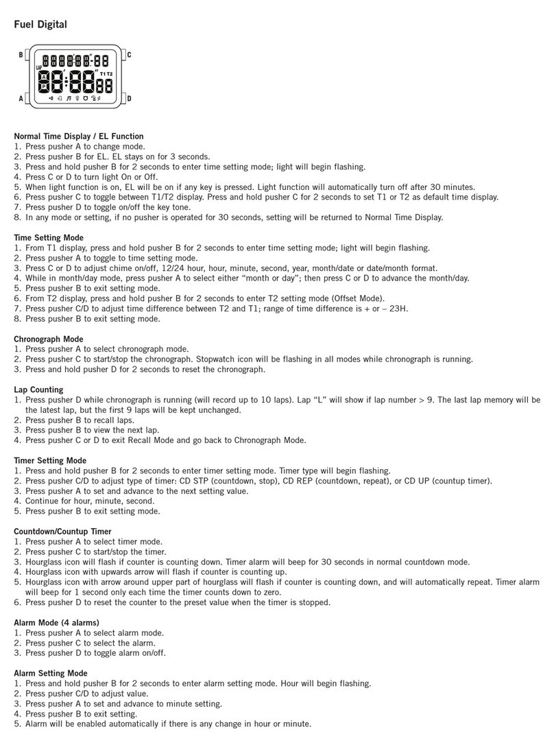 Fossil FUEL DIGITAL Manuel utilisateur