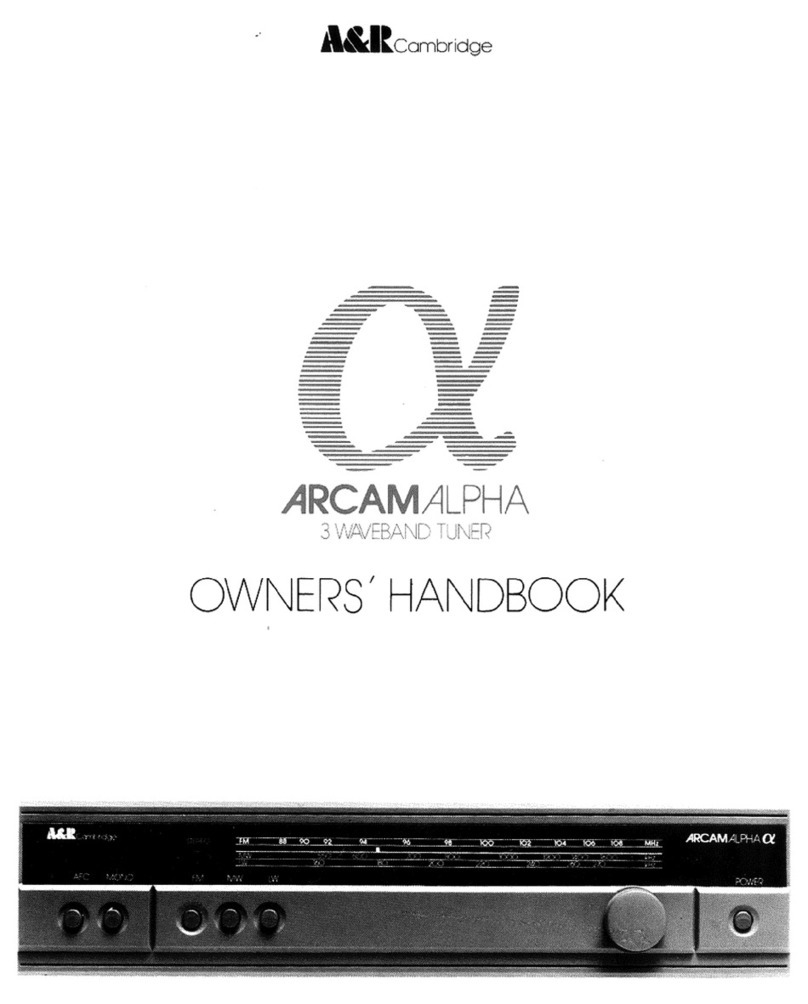 Arcam ALPHA ONE Manuel utilisateur