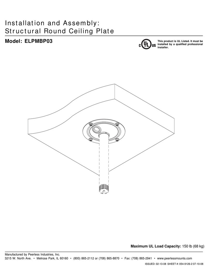 Epson ELPMBP03 - Structural Round Ceiling Plate Mode d’emploi