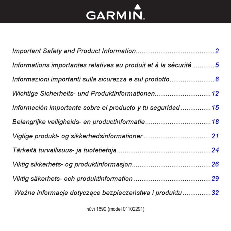 Garmin nuvi 1690 Manuel utilisateur