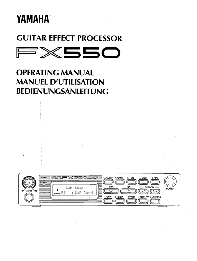 Yamaha FX550 Manuel utilisateur