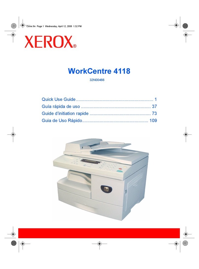 Xerox WorkCentre 4118 Manuel d'utilisation