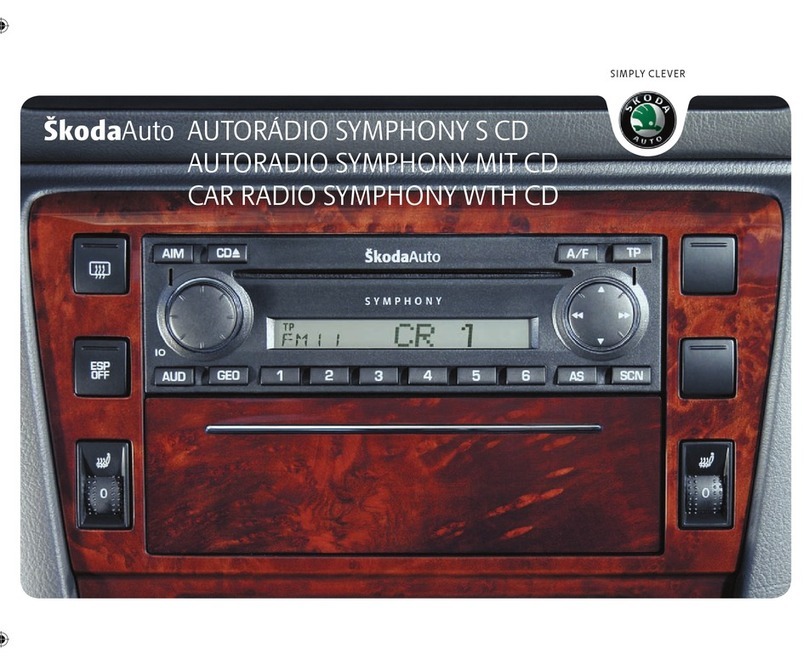 Skoda SYMPHONY MIT CD Manuel utilisateur