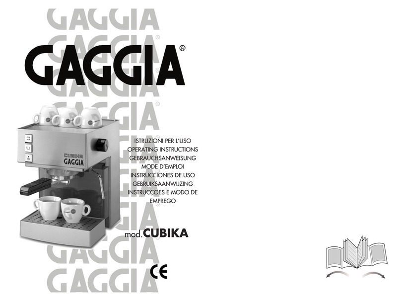 Gaggia CUBIKA Manuel utilisateur