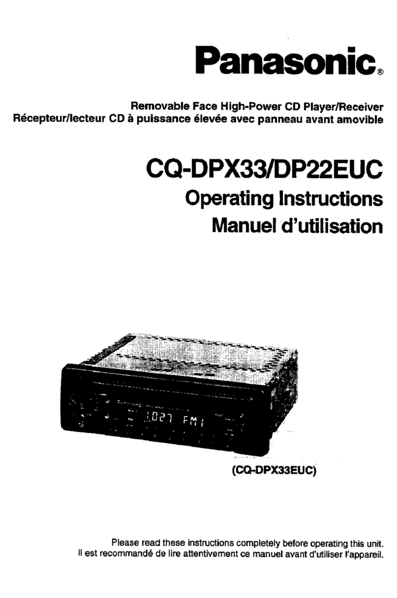 Panasonic CQ-DPX33 Manuel utilisateur