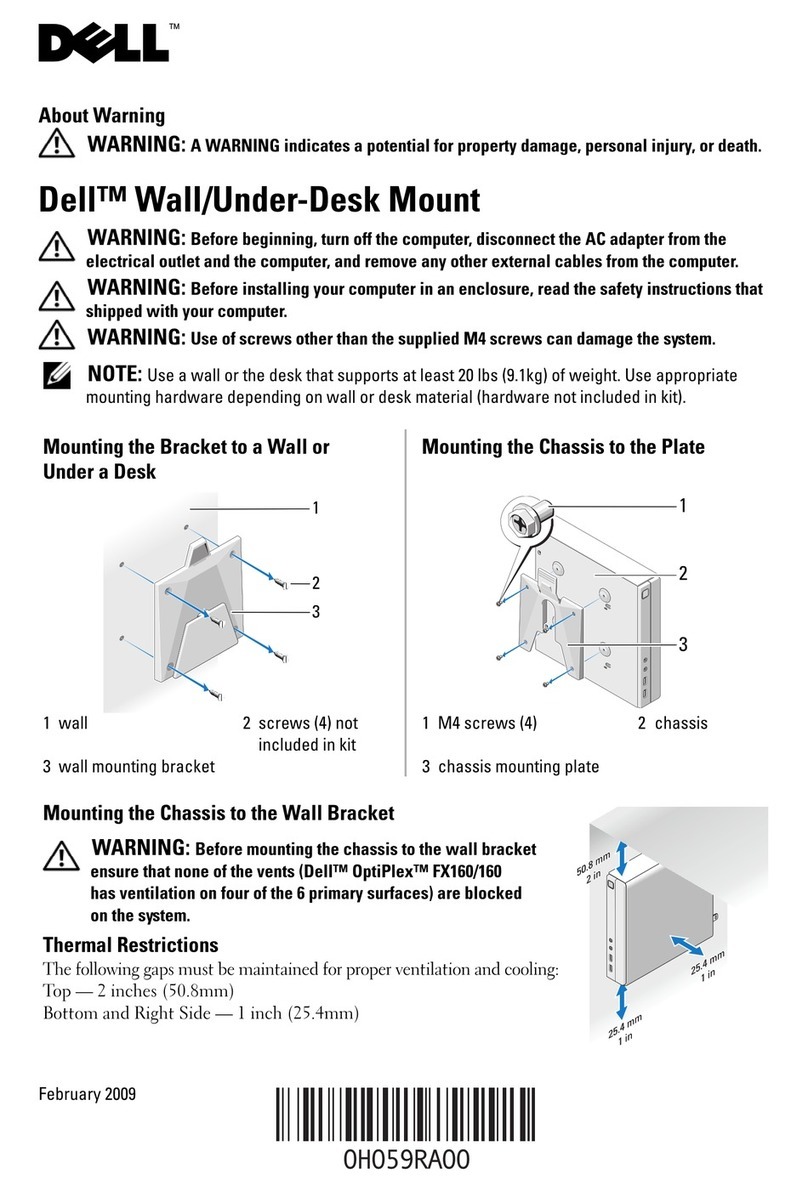 Dell OptiPlex FX160 Manuel utilisateur Dell OptiPlex FX160 Manuel utilisateur