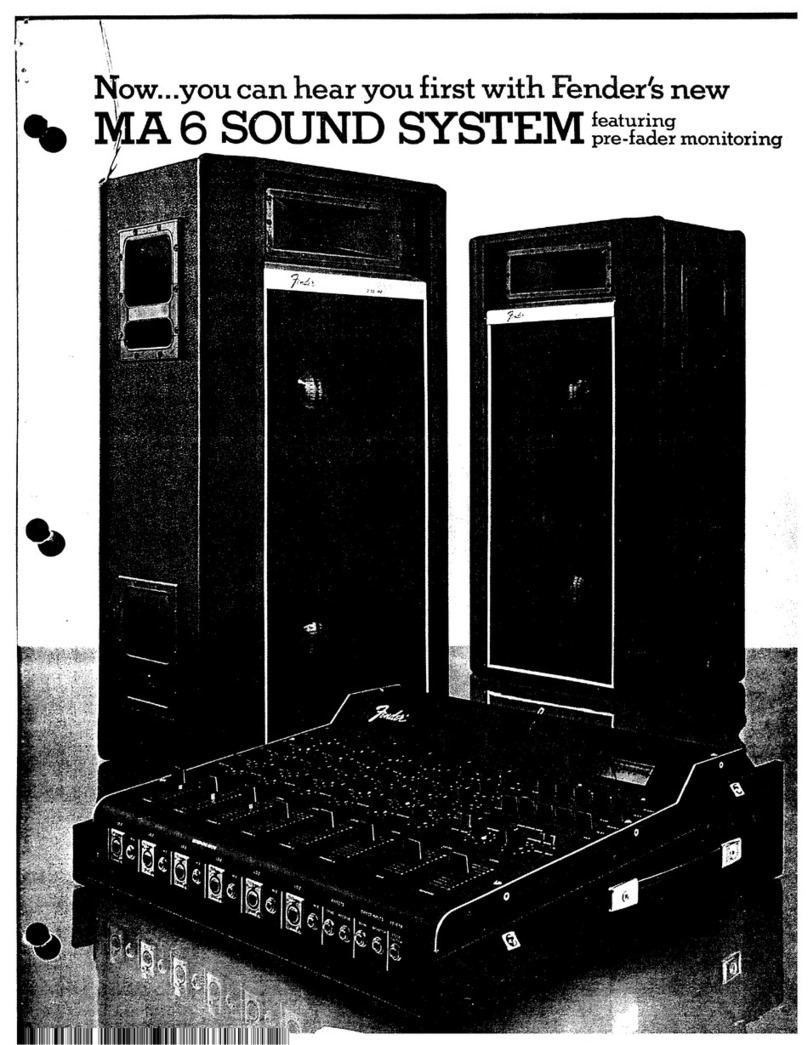 Fender MA6 Manuel utilisateur Fender MA6 Manuel utilisateur