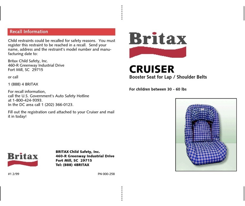 Britax CRUISER Manuel utilisateur