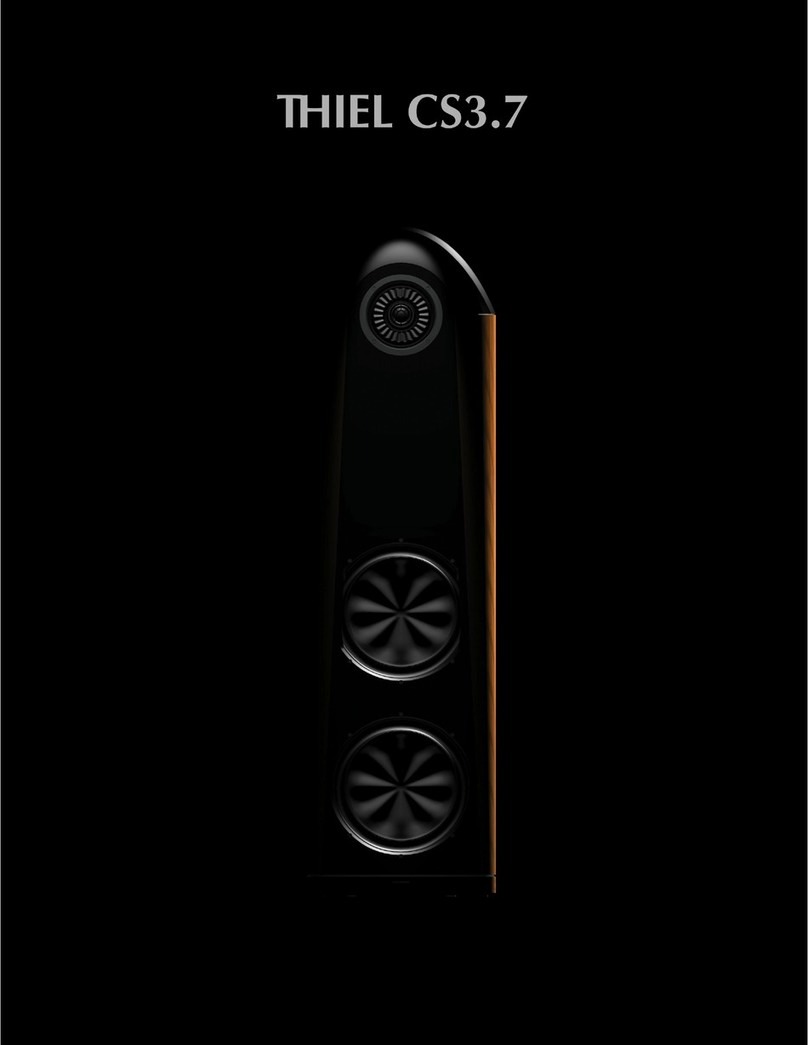 Thiel Coherent Source CS3.7 Manuel utilisateur