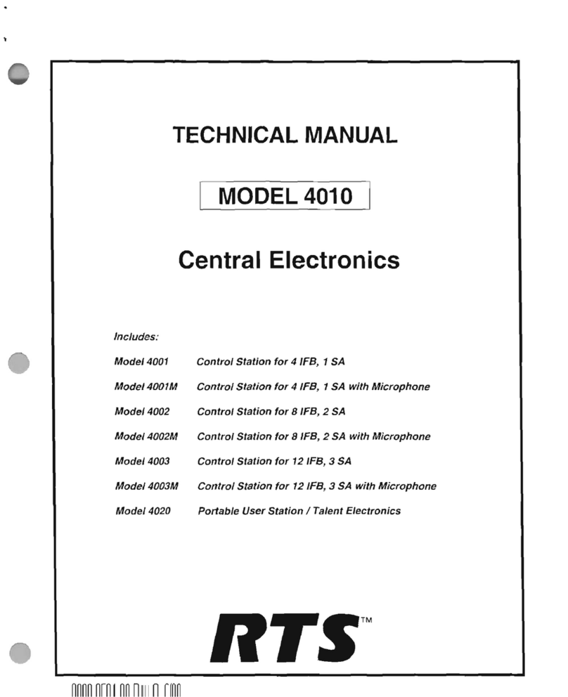 RTS 4010 Manuel utilisateur