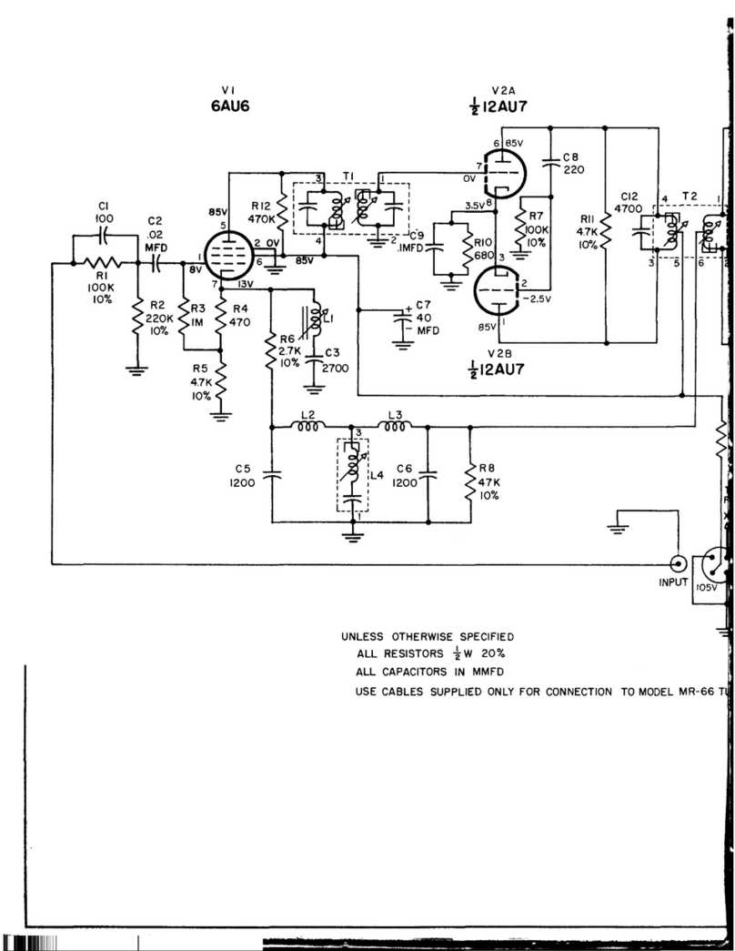 McIntosh MA6 - SCHEMATICS Guide de démarrage rapide