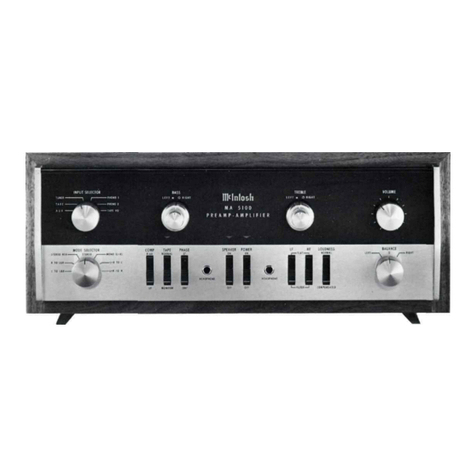 McIntosh MA 5100 Manuel utilisateur McIntosh MA 5100 Manuel utilisateur