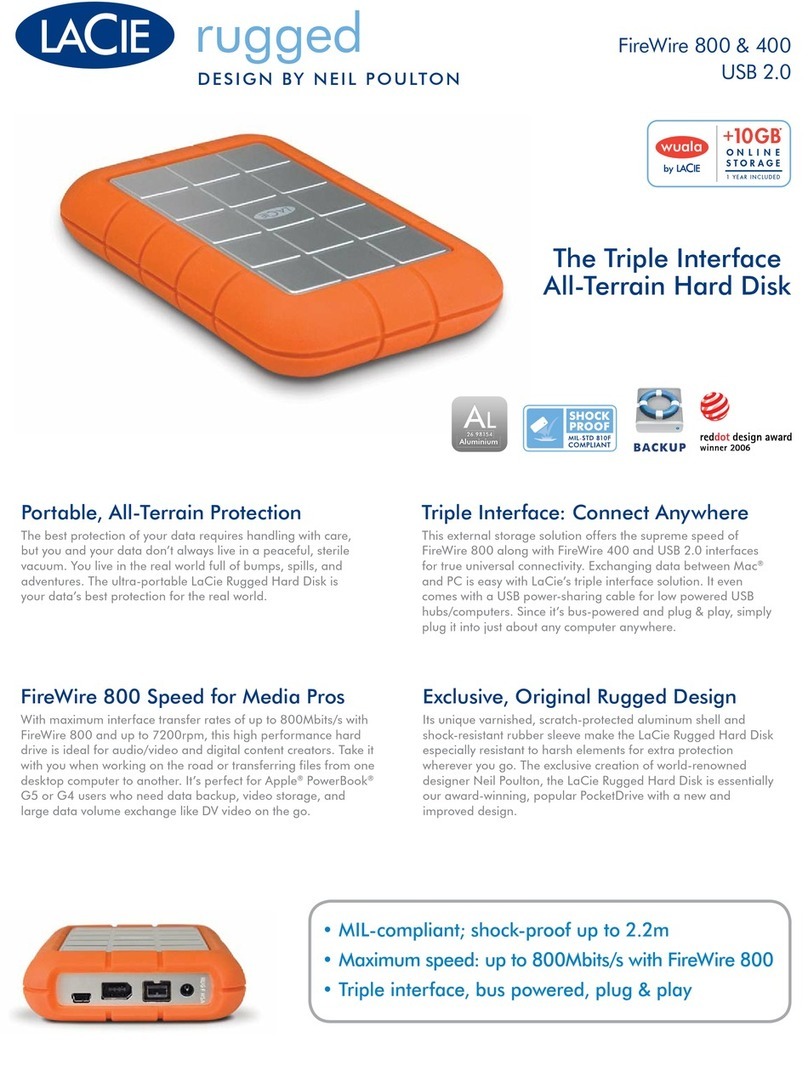 LaCie Rugged Hard Disk Manuel utilisateur