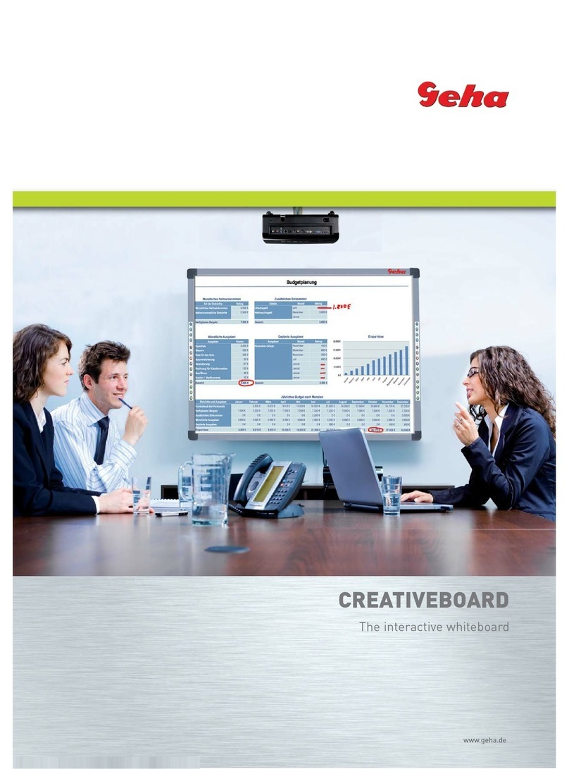 GEHA CREATIVEBOARD Manuel utilisateur