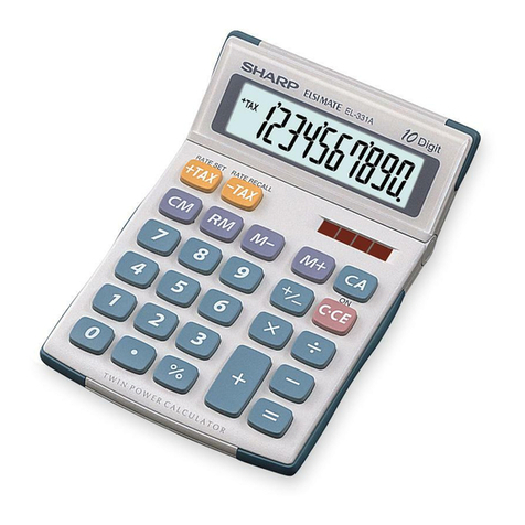 Sharp Elsi Mate EL-331A Manuel utilisateur