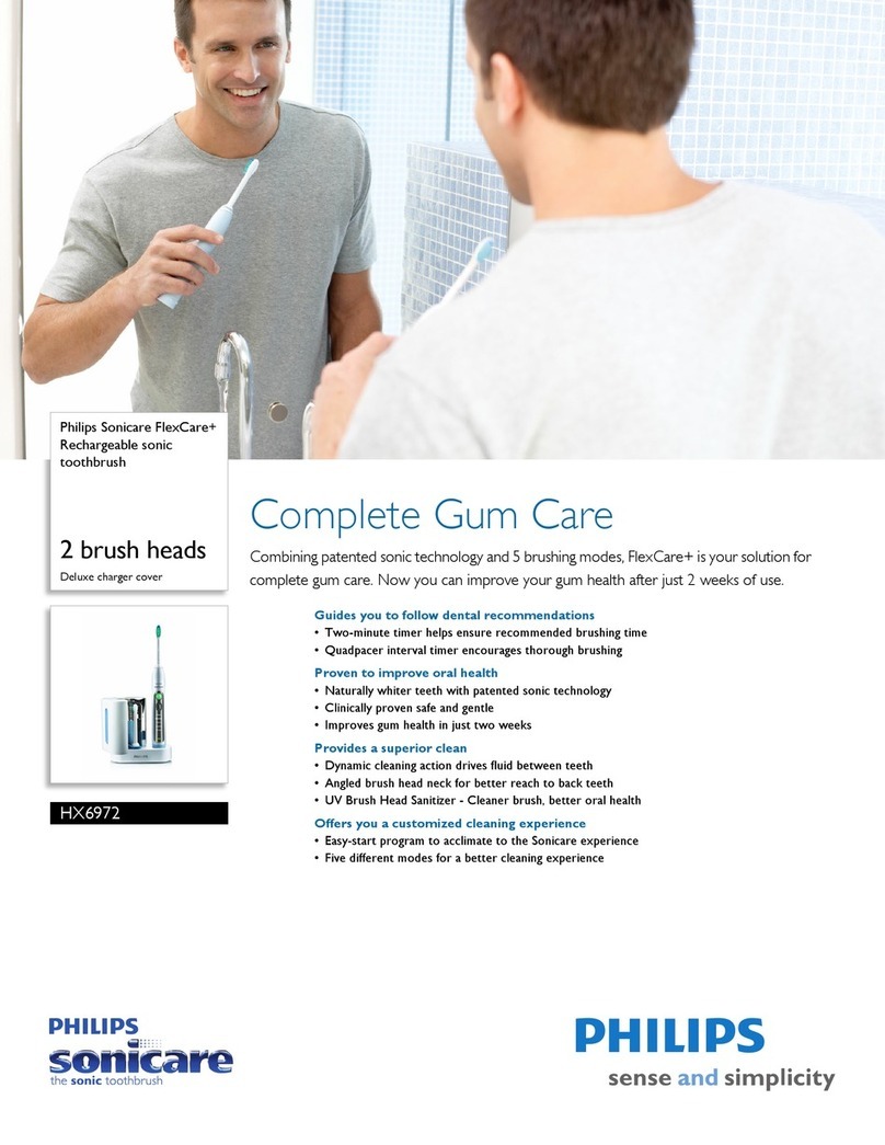 Philips Sonicare FlexCare+ HX6972 Manuel utilisateur