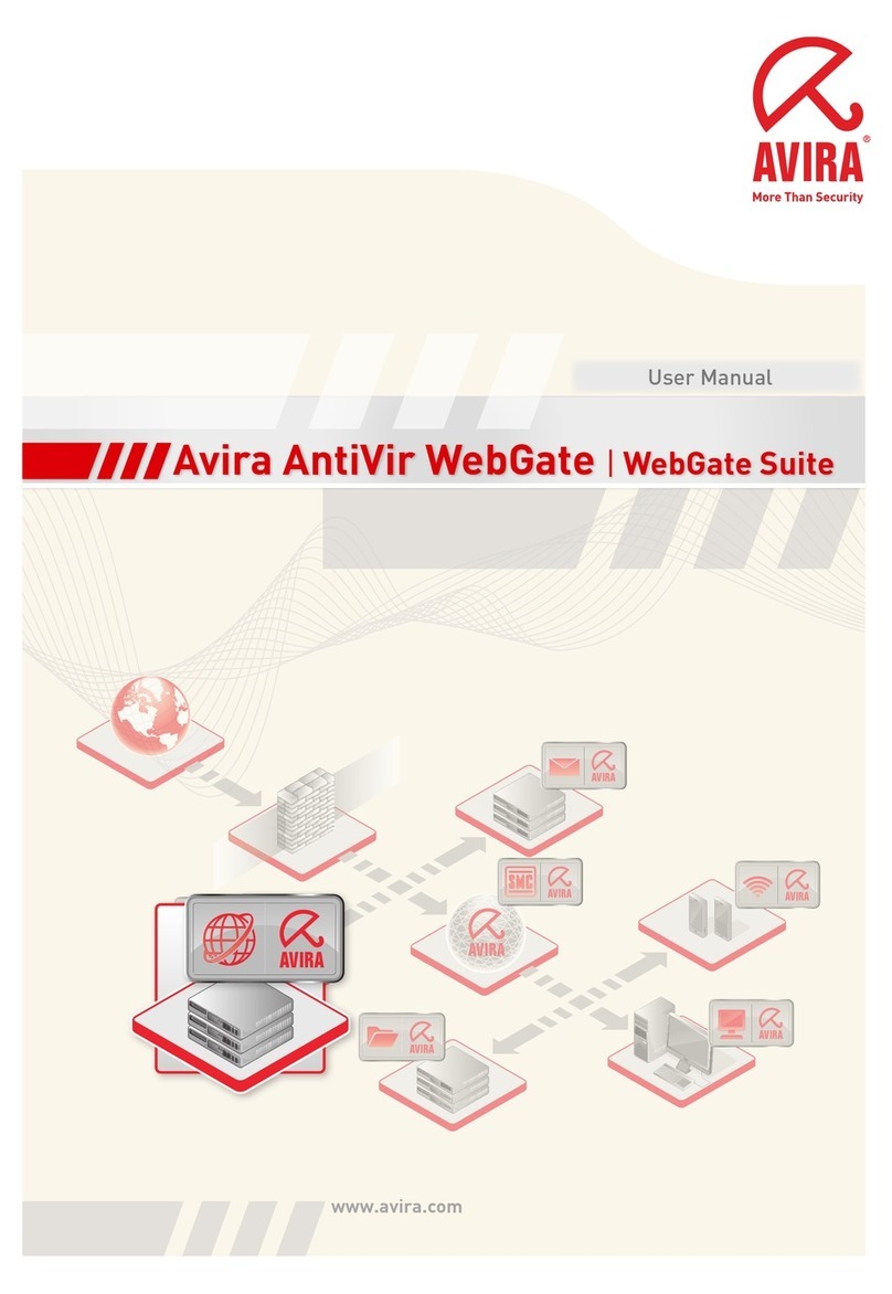 AVIRA ANTIVIR WEBGATE Manuel utilisateur
