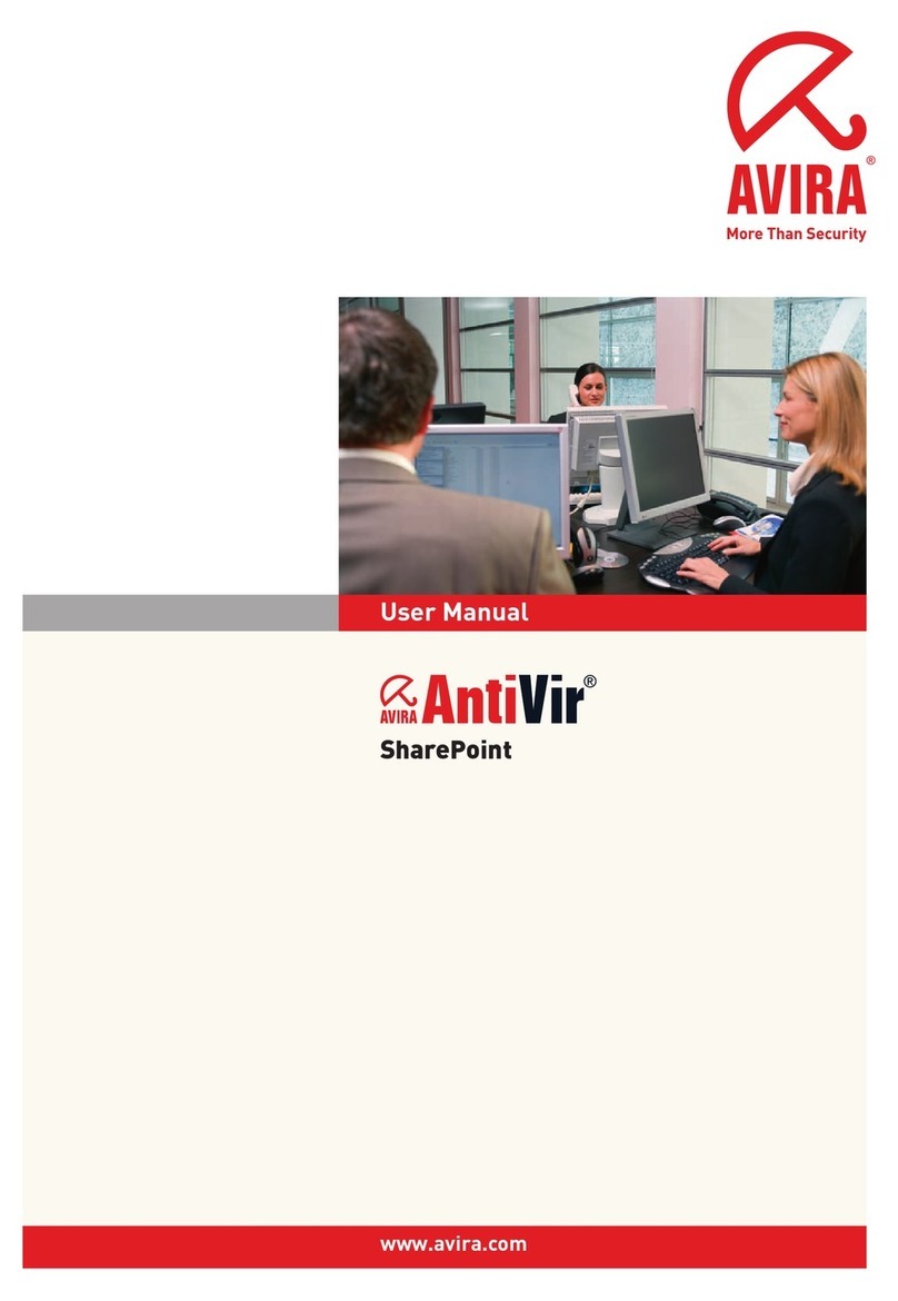AVIRA ANTIVIR SHAREPOINT Manuel utilisateur