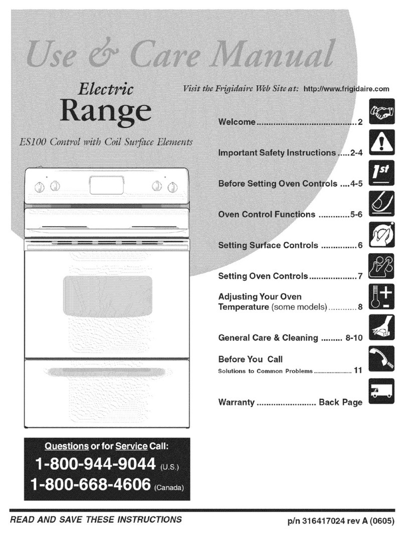 Frigidaire FEF326FBF Manuel utilisateur