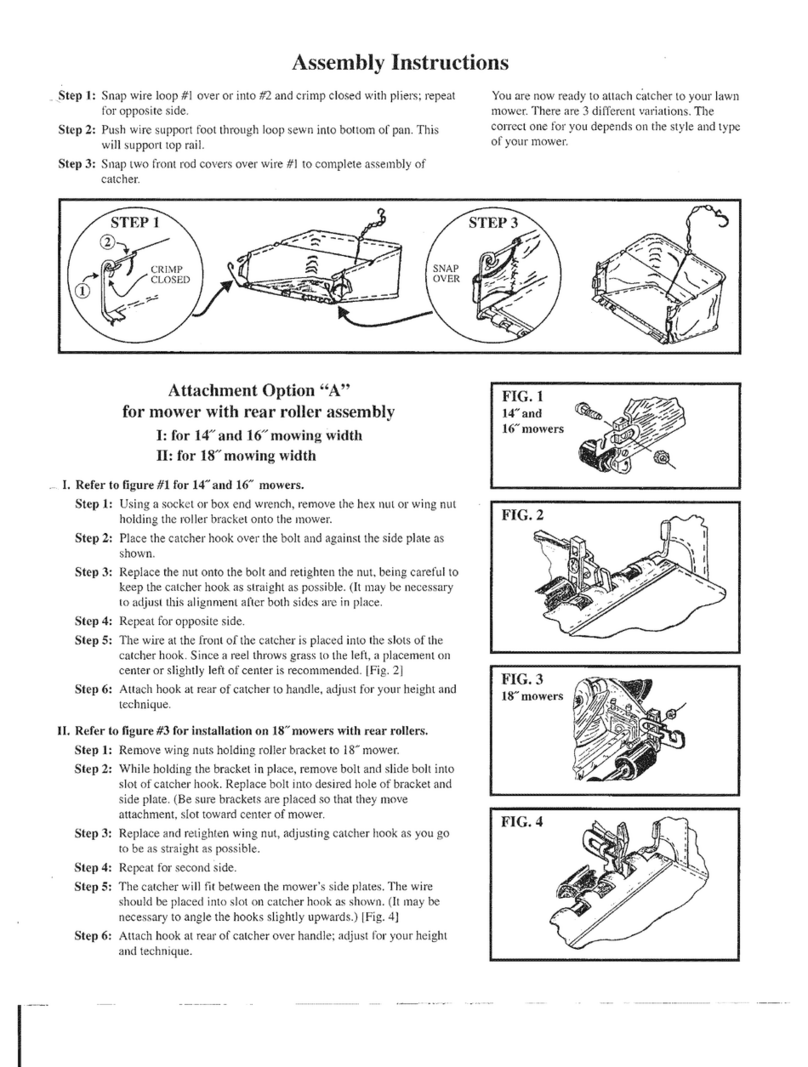 Craftsman mower with rear roller Manuel utilisateur