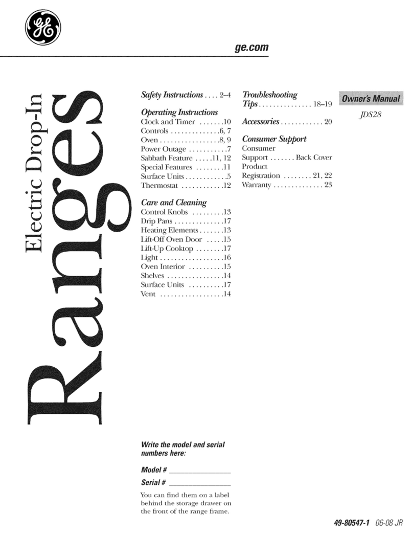 GE JDS28 Manuel utilisateur