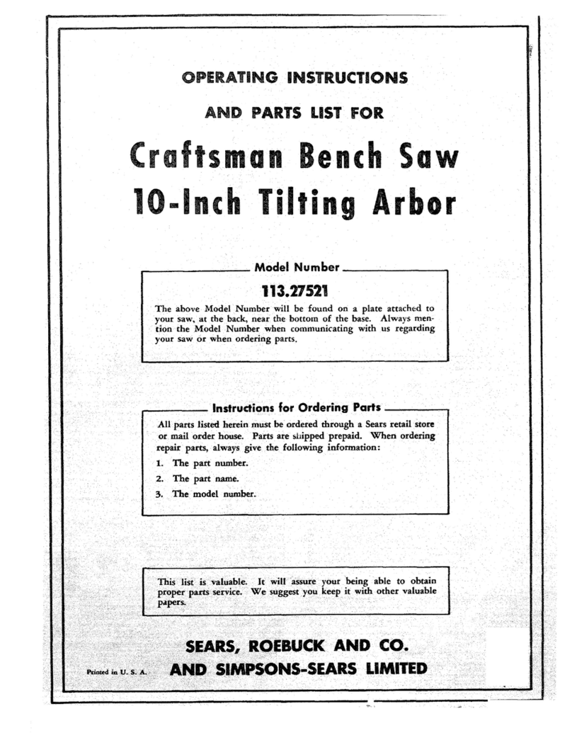 Craftsman 113.27521 Manuel d'utilisation et d'entretien