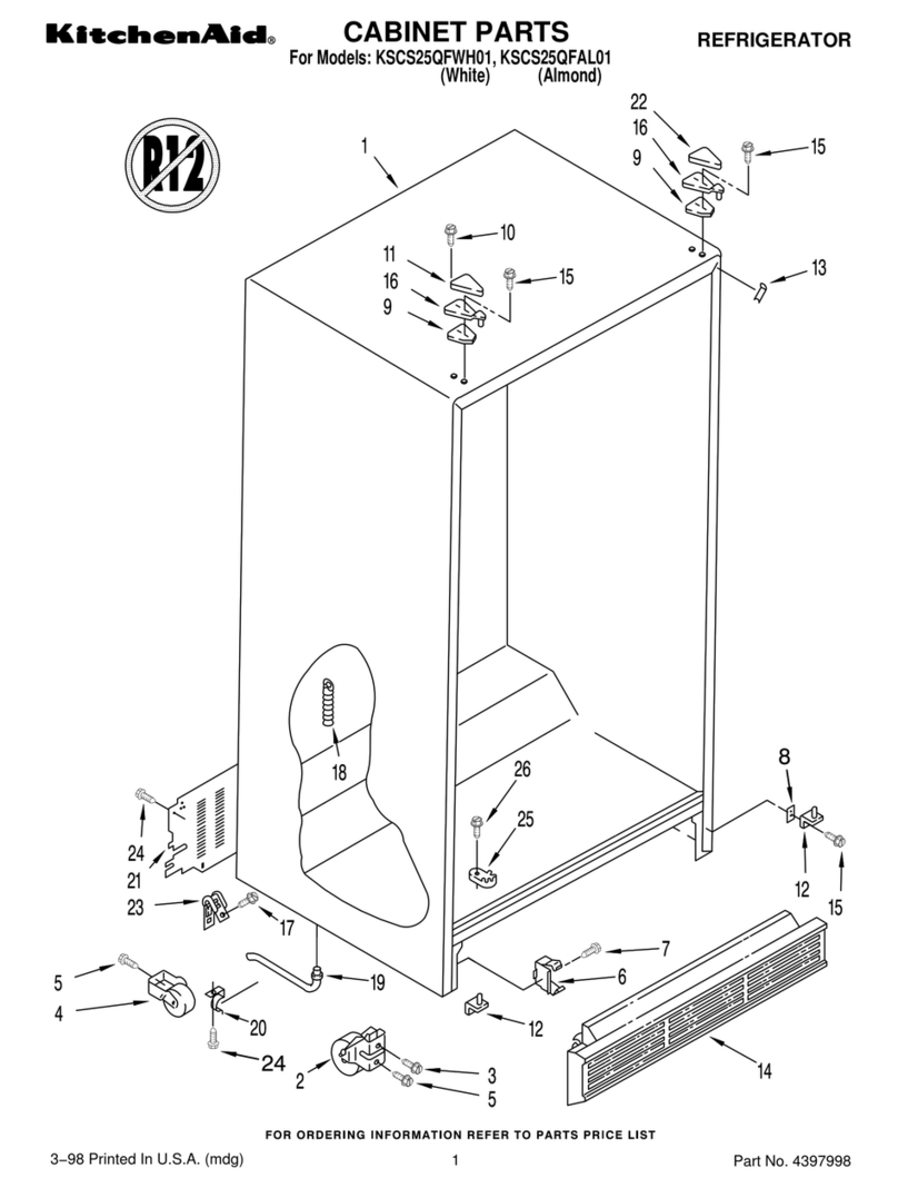 KitchenAid KSCS25QFAL01 Manuel utilisateur