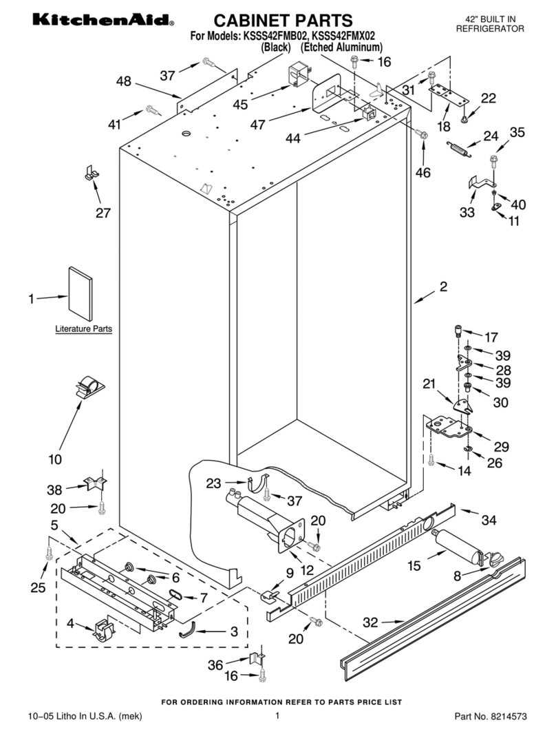KitchenAid KSSS42FMB02 Manuel utilisateur KitchenAid KSSS42FMB02 Manuel utilisateur