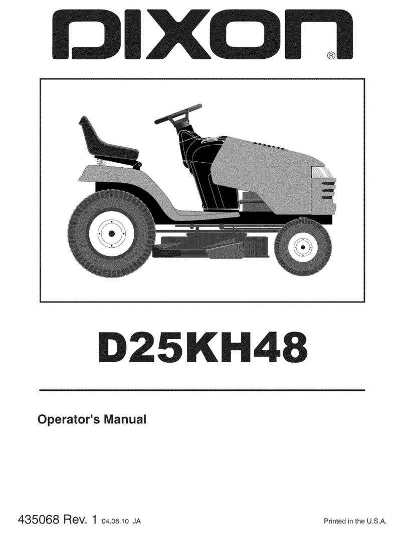 Dixon D25KH48 Manuel utilisateur